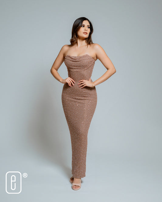 VESTIDO STRAPLESS - V2749