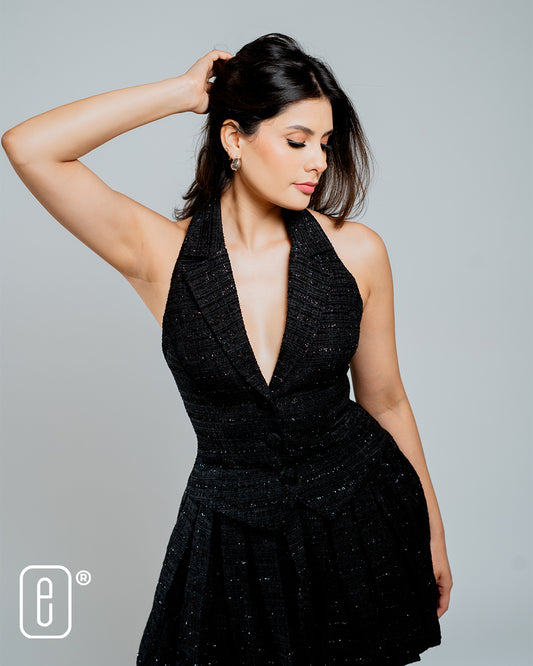 VESTIDO CUELLO HALTER - V2724