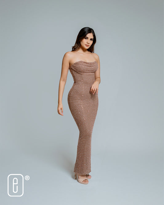 VESTIDO STRAPLESS - V2749